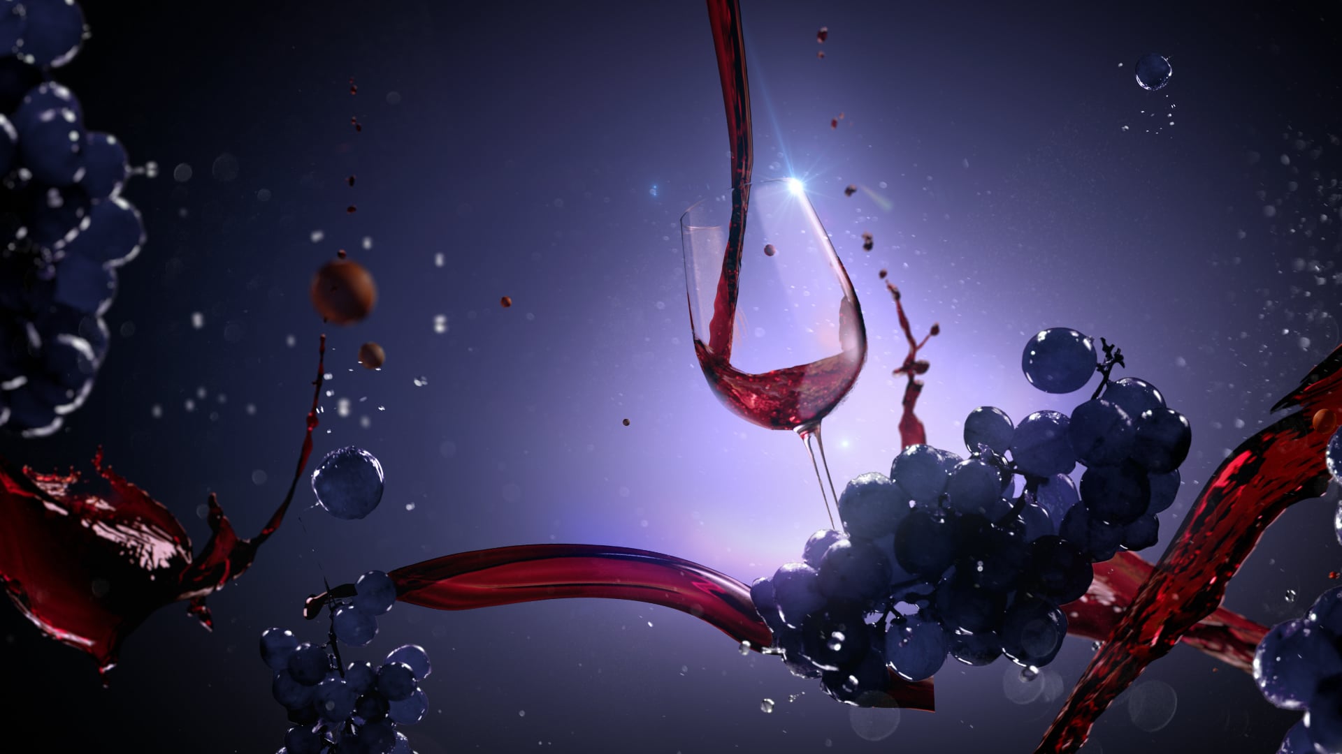 Mision Red Blend wine by Misiones de Rengo with film production and CGI by Feels